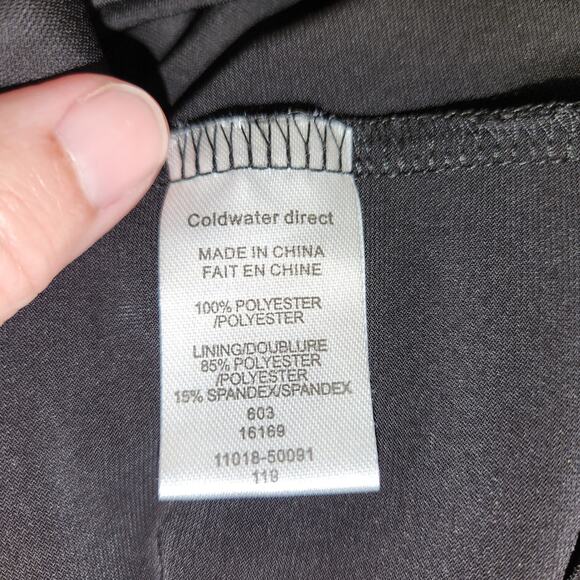 COLDWATER CREEK Sleeveless Shift Mini Dress Women 16 Multi Floral Split Flowy - Picture 5 of 12